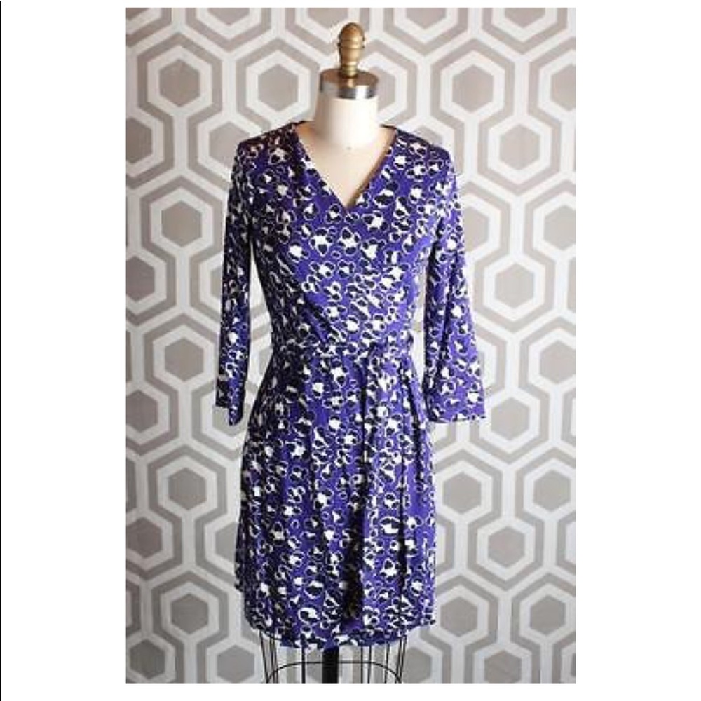 DVF New Julian Two Mini Wrap Dress